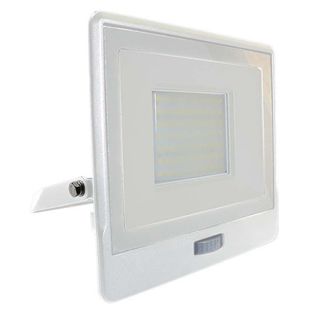 reflector led smd 50w 4000k ip65 cu senzor miscare - alb - imagine 15